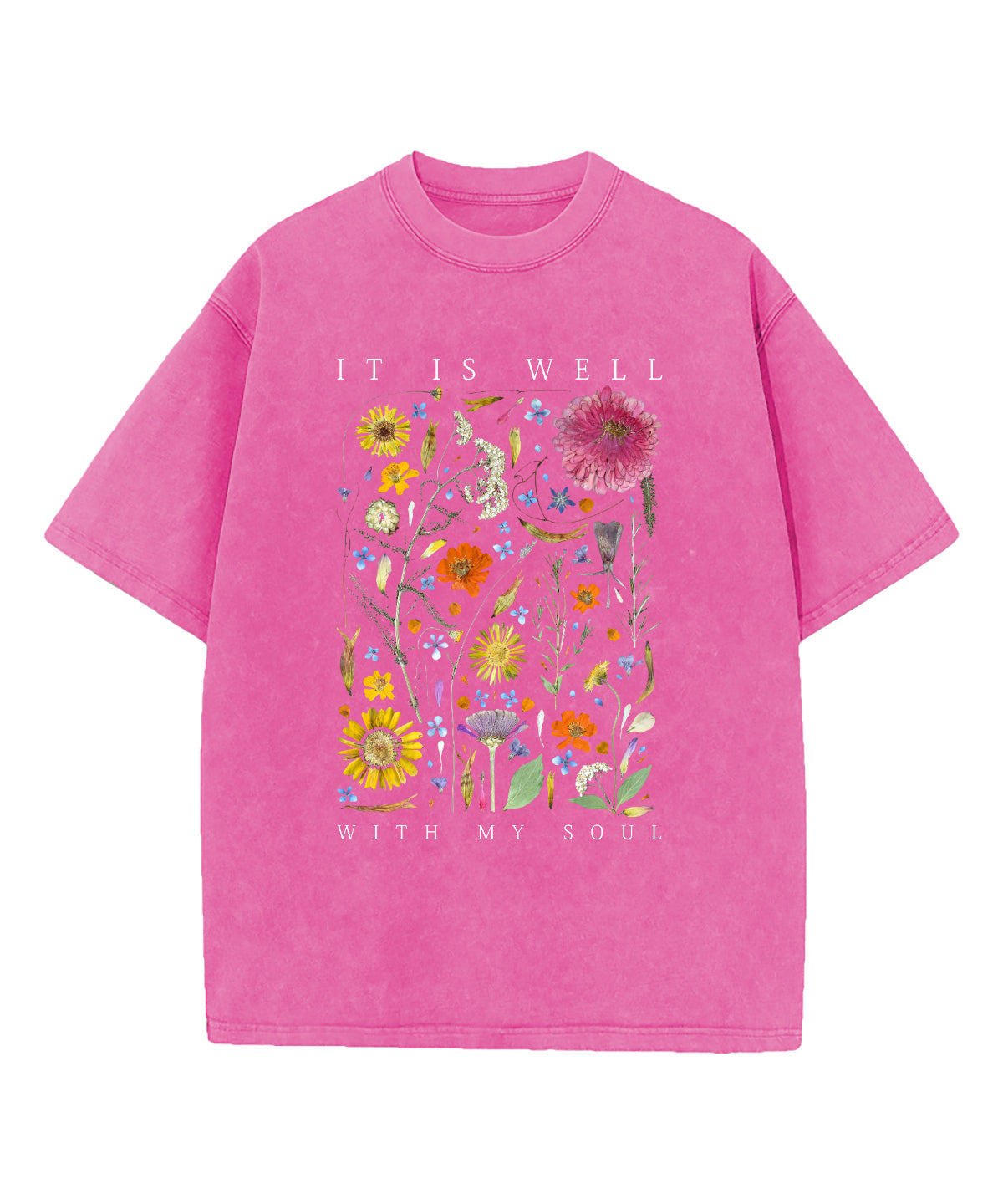 It Is Well With My Soul Washed Christian T-shirt Style014