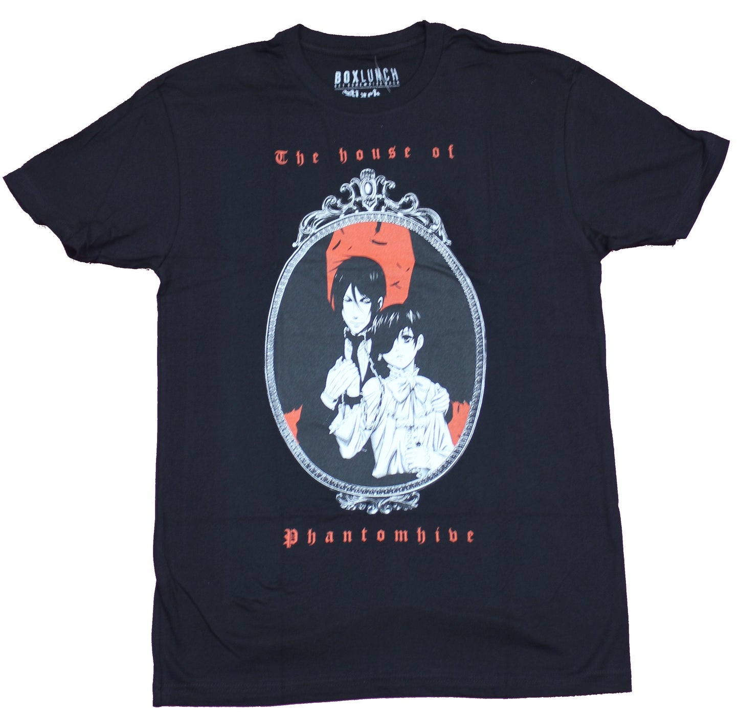 Black Butler Mens T-Shirt - The House of Phantomhive Ciel Sebastian Frame