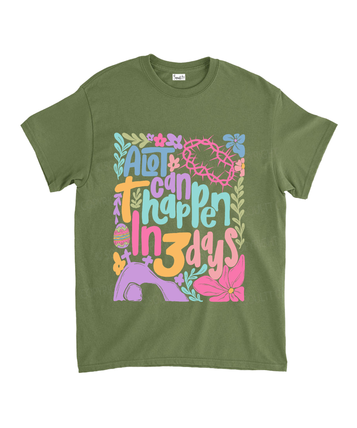 A Lot Can Happen In 3 Day Unisex Cotton Christian T-Shirt