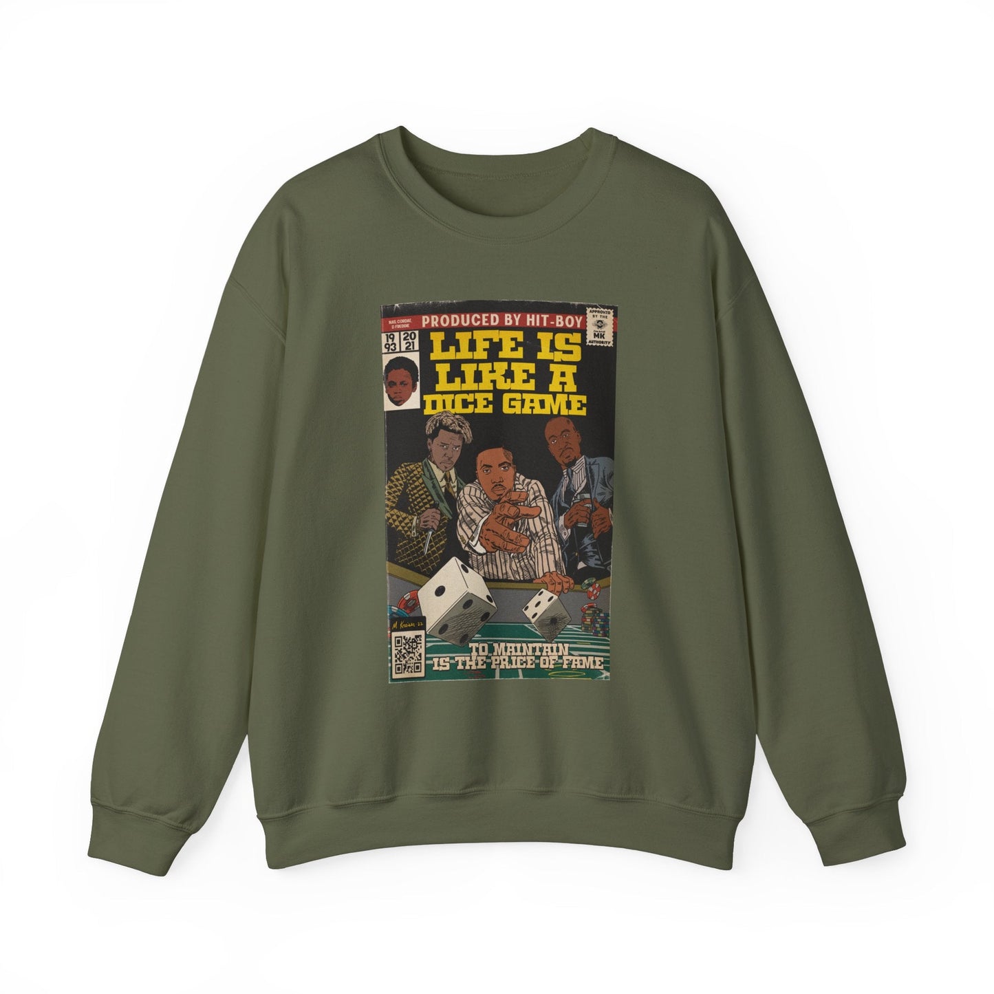 Life Is Like A Dice Game - Unisex Heavy Blendâ„¢ Crewneck Sweatshirt