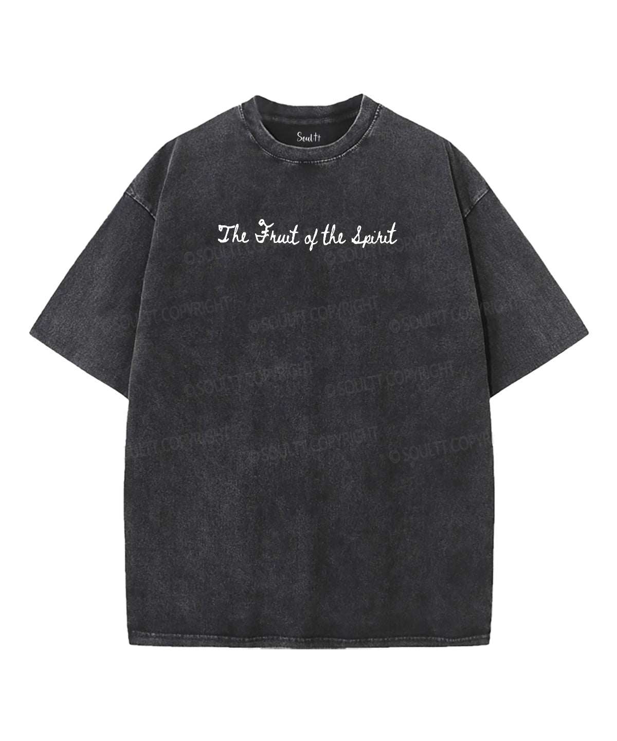 Fruit Of The Spirit Double Sided Unisex Washed Christian T-shirt Style008