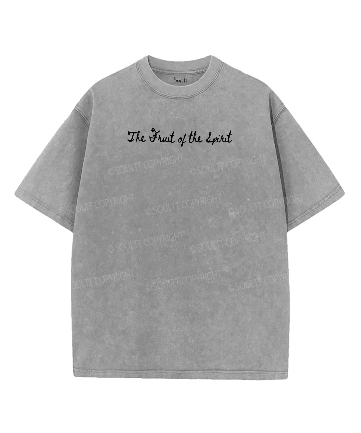 Fruit Of The Spirit Double Sided Unisex Washed Christian T-shirt Style008