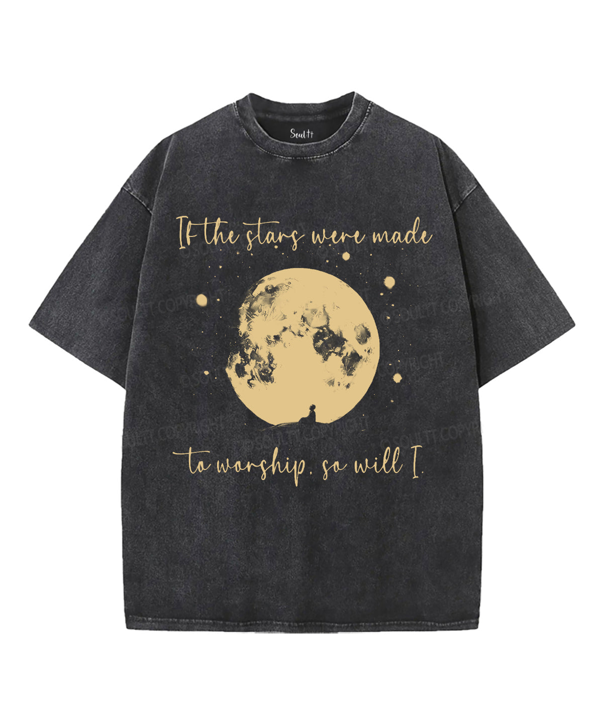 If The Stars Were Made To Worship Unisex Washed Christian T-shirt