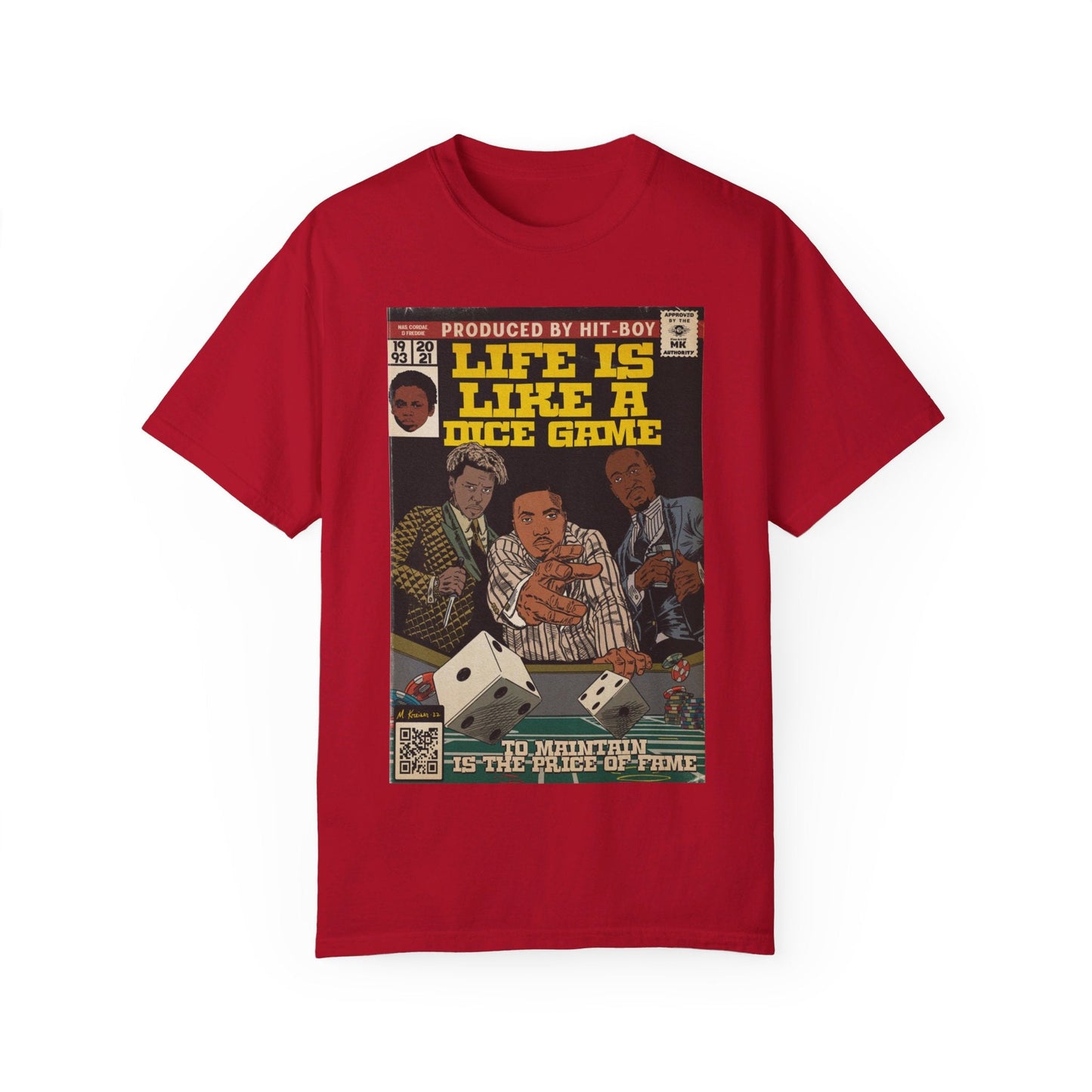 Life is Like a Dice Game - Unisex Comfort Colors T-shirt