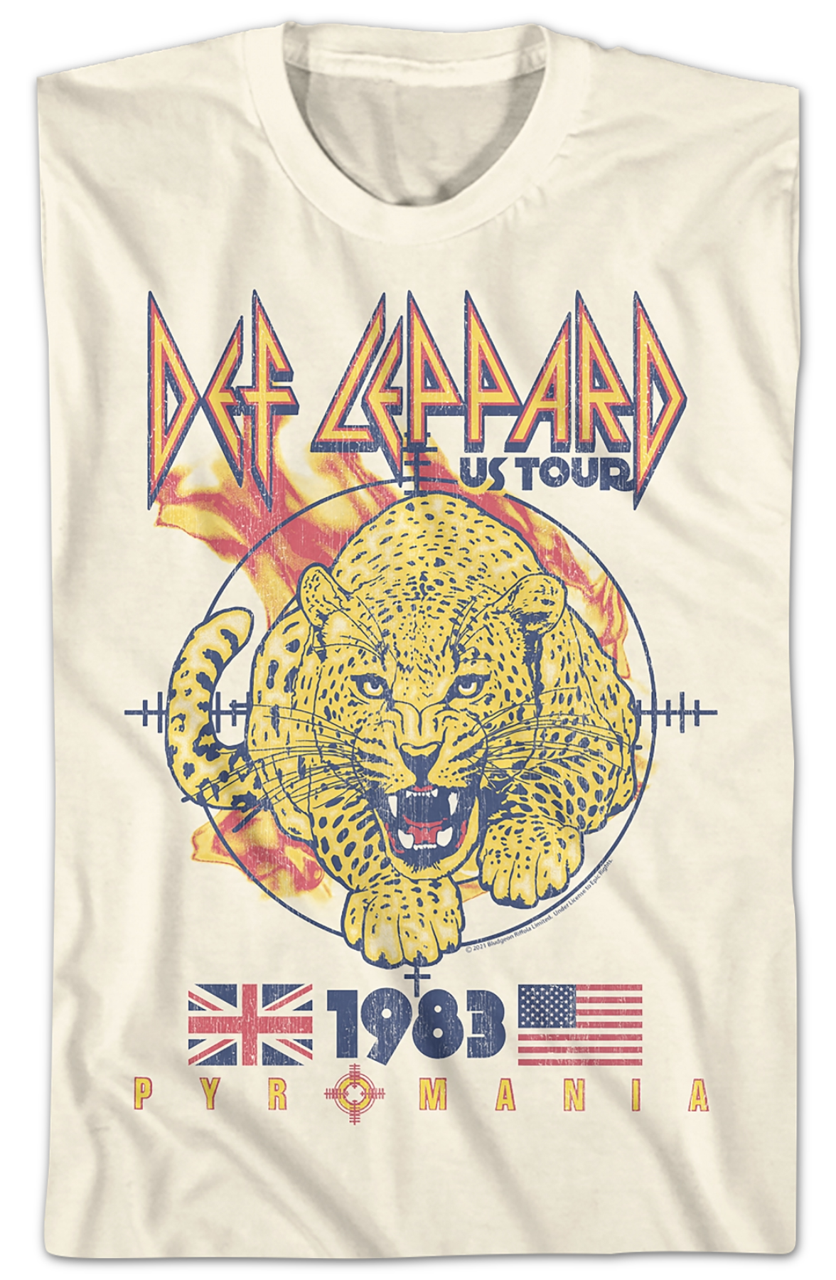 1983 Pyromania Tour Def Leppard T-Shirt