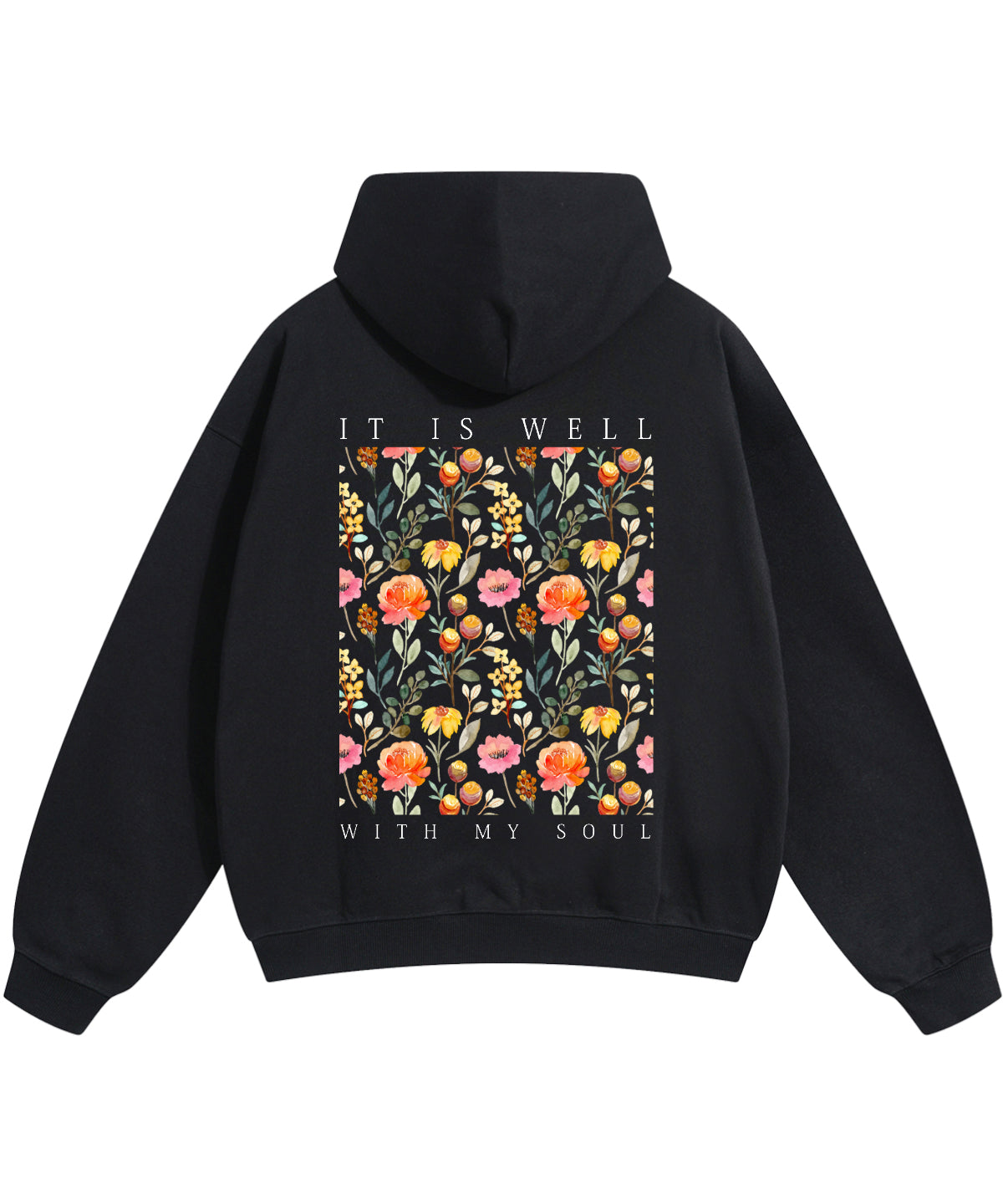 It Is Well With My Soul Double Sided Cotton Christian Hoodie
