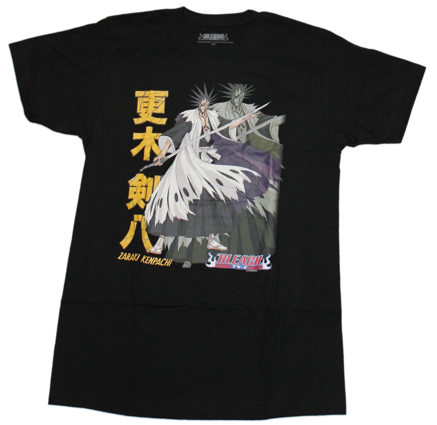 Bleach Mens T-Shirt - Kenpachi Beside Kanji Image
