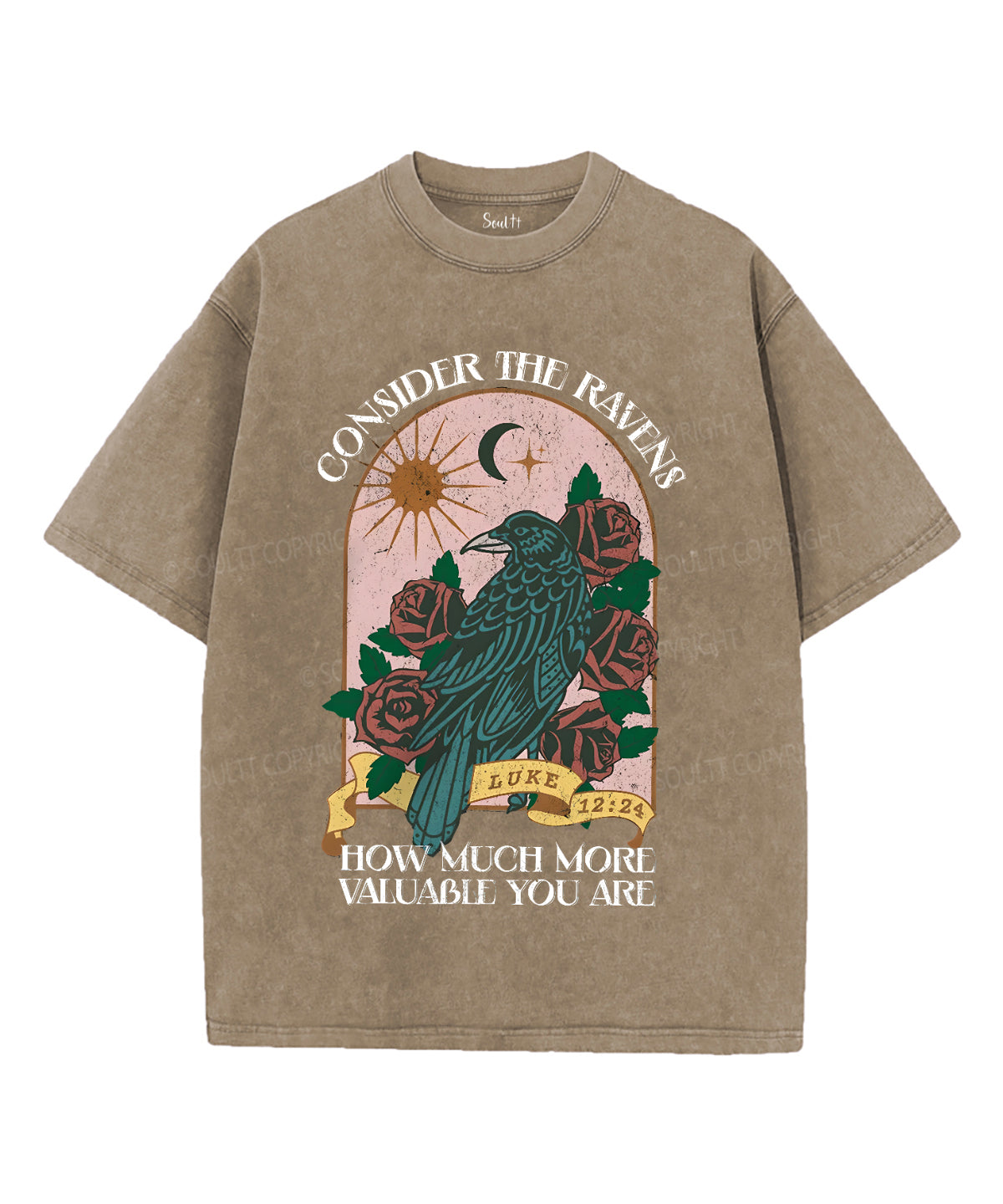 Consider the Ravens Unisex Washed Christian T-shirt