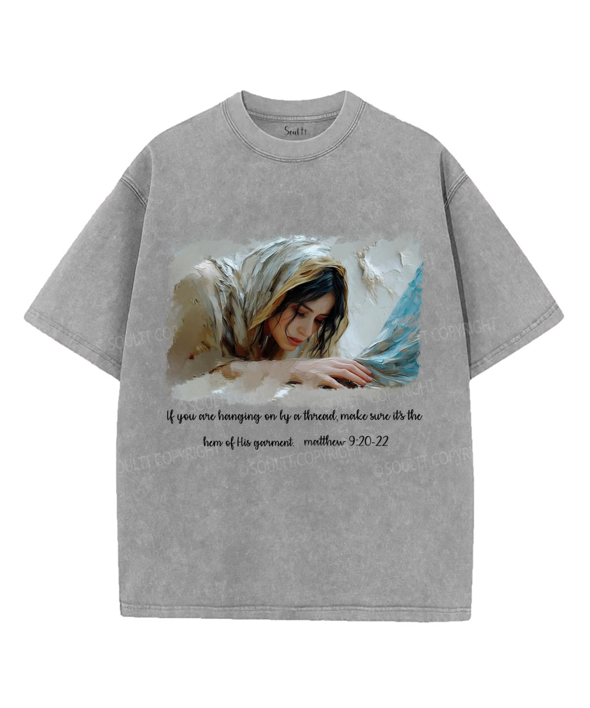 If You are Hanging on Unisex Washed Christian T-shirt
