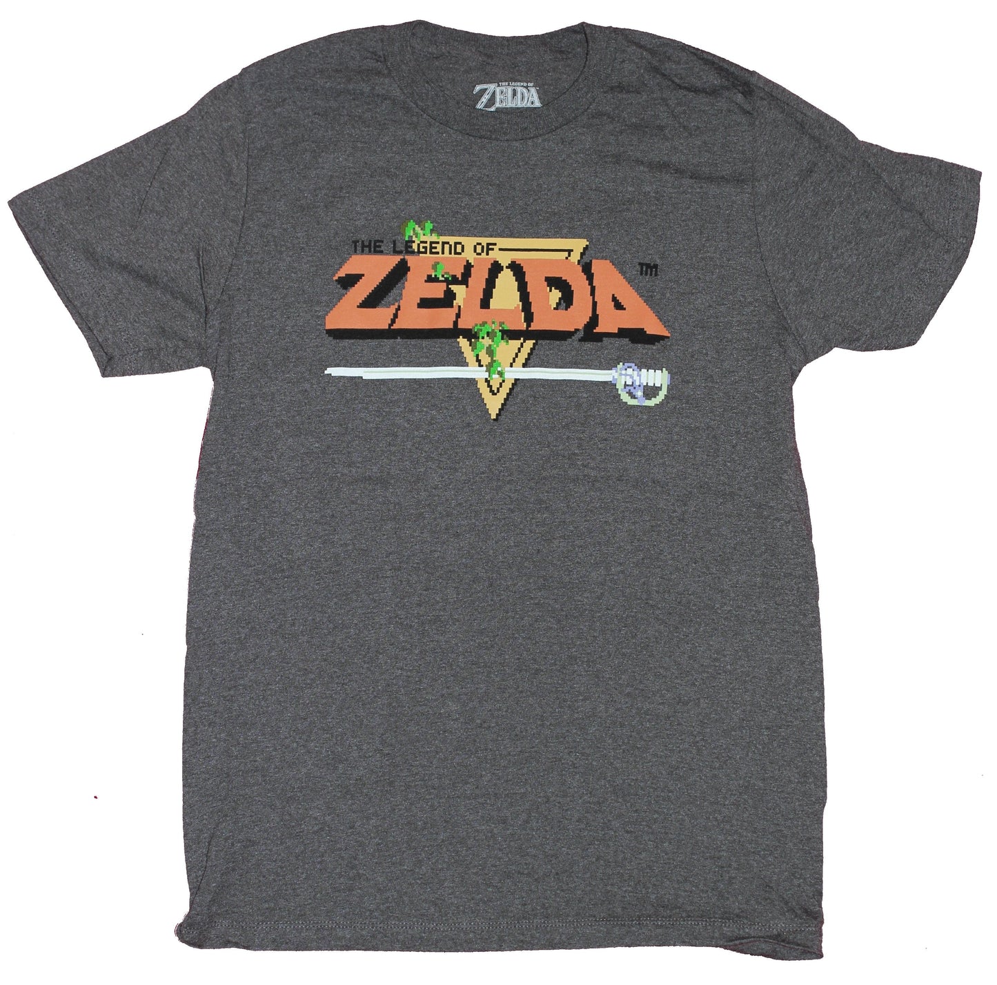 Legend of Zelda Mens T-Shirt - Classic 8-Bit Intro Screen