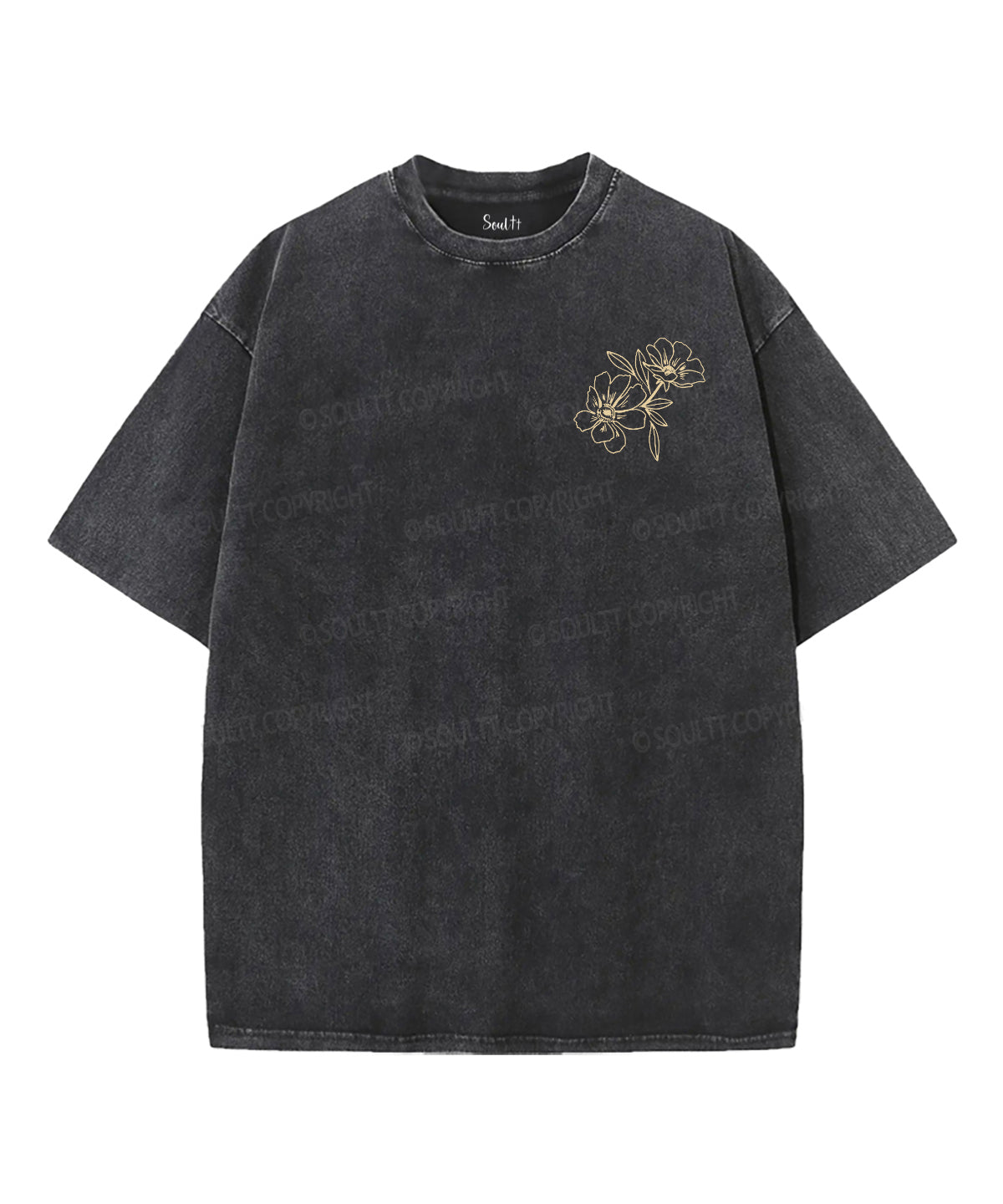 Consider The Lilies Double Sided Unisex Washed Christian T-shirt Style002