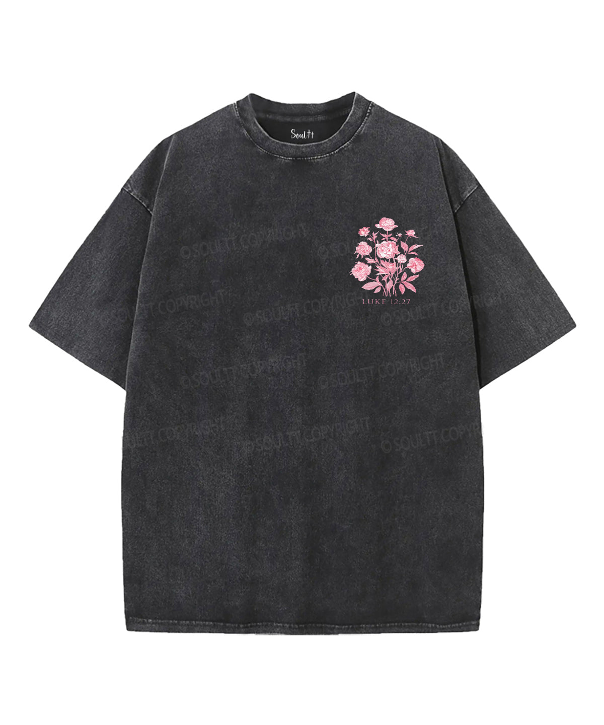 Consider The Wildflowers Double Sided Unisex Washed Christian T-shirt Style002
