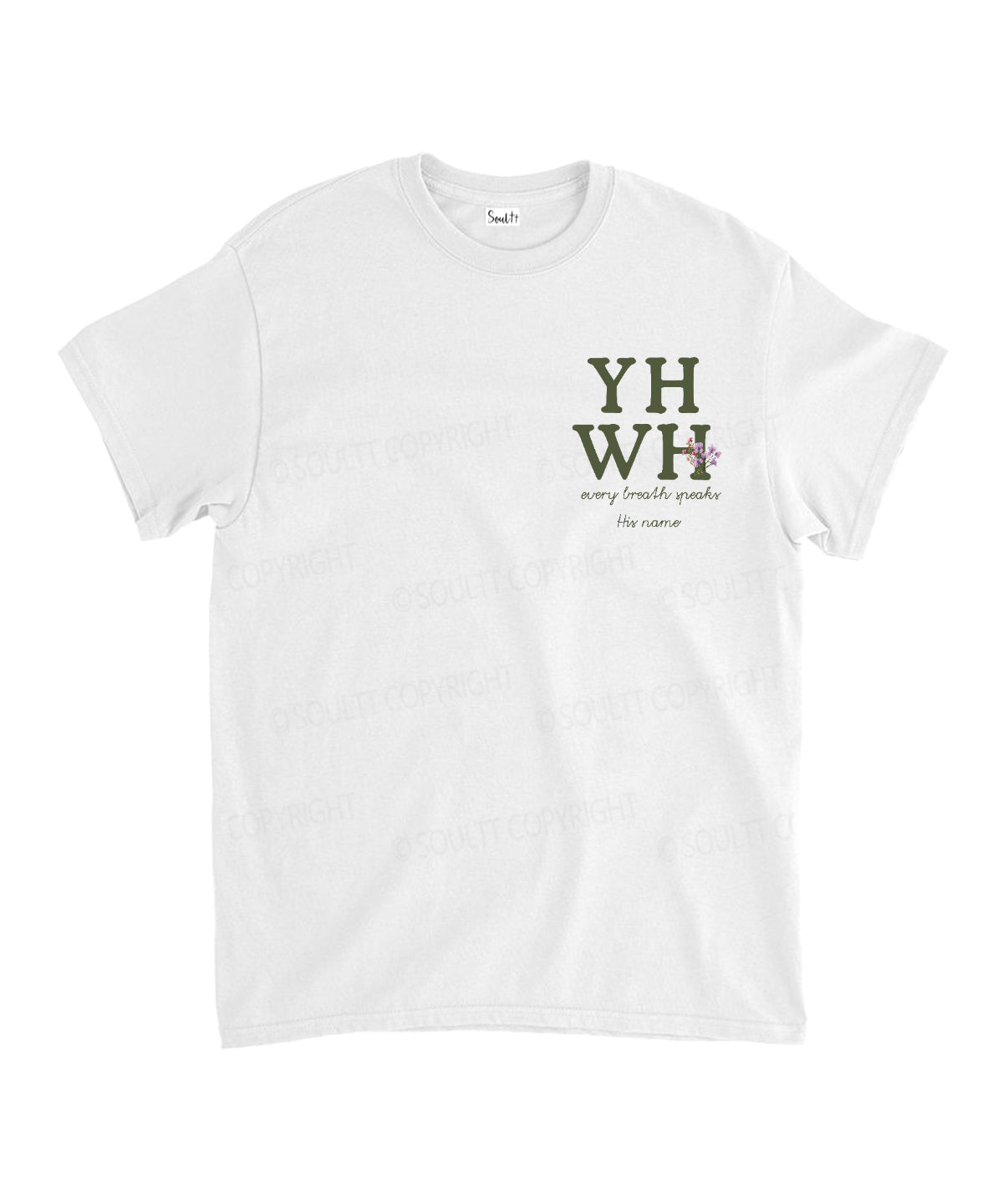Every Breath Speaks His Name Double Sided Unisex Cotton Christian T-Shirt Style002