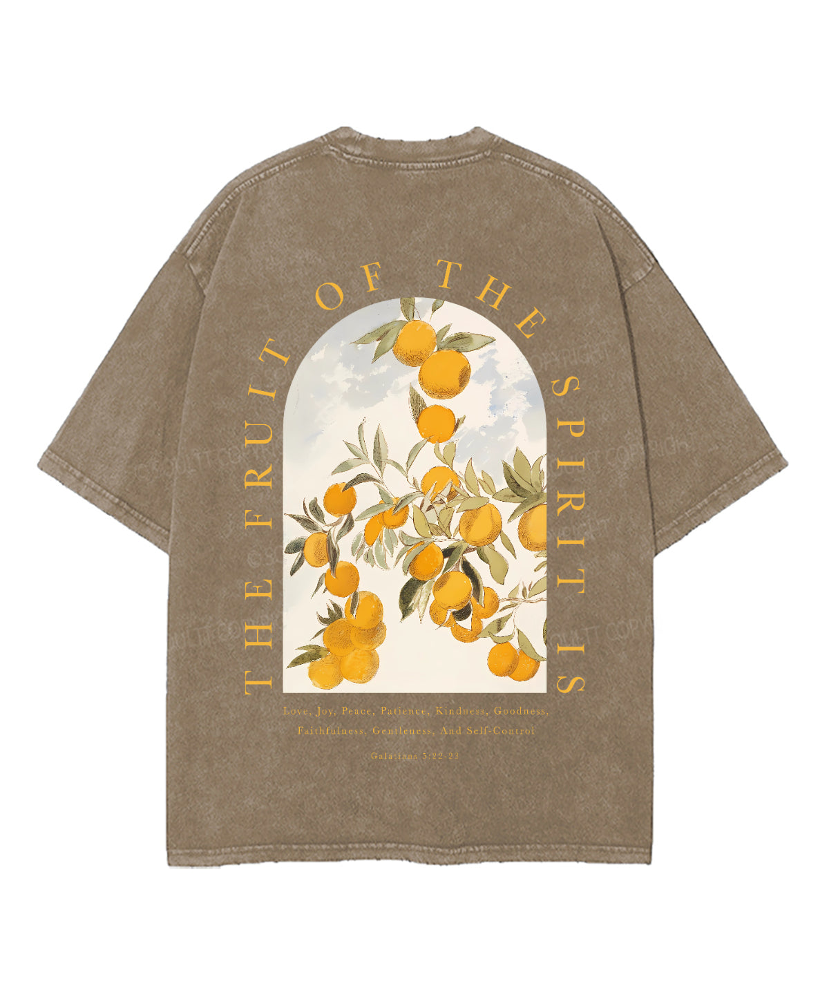 The Fruit of the Spirit Unisex Washed Christian T-shirt
