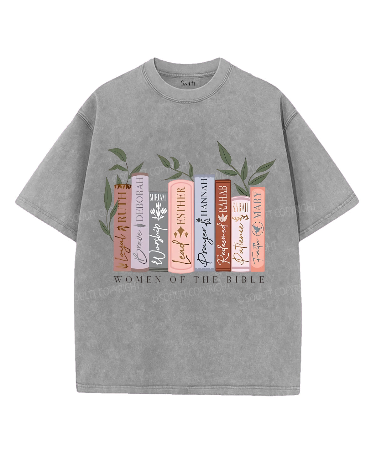 Women of the Bible Unisex Washed Christian T-shirt Style001