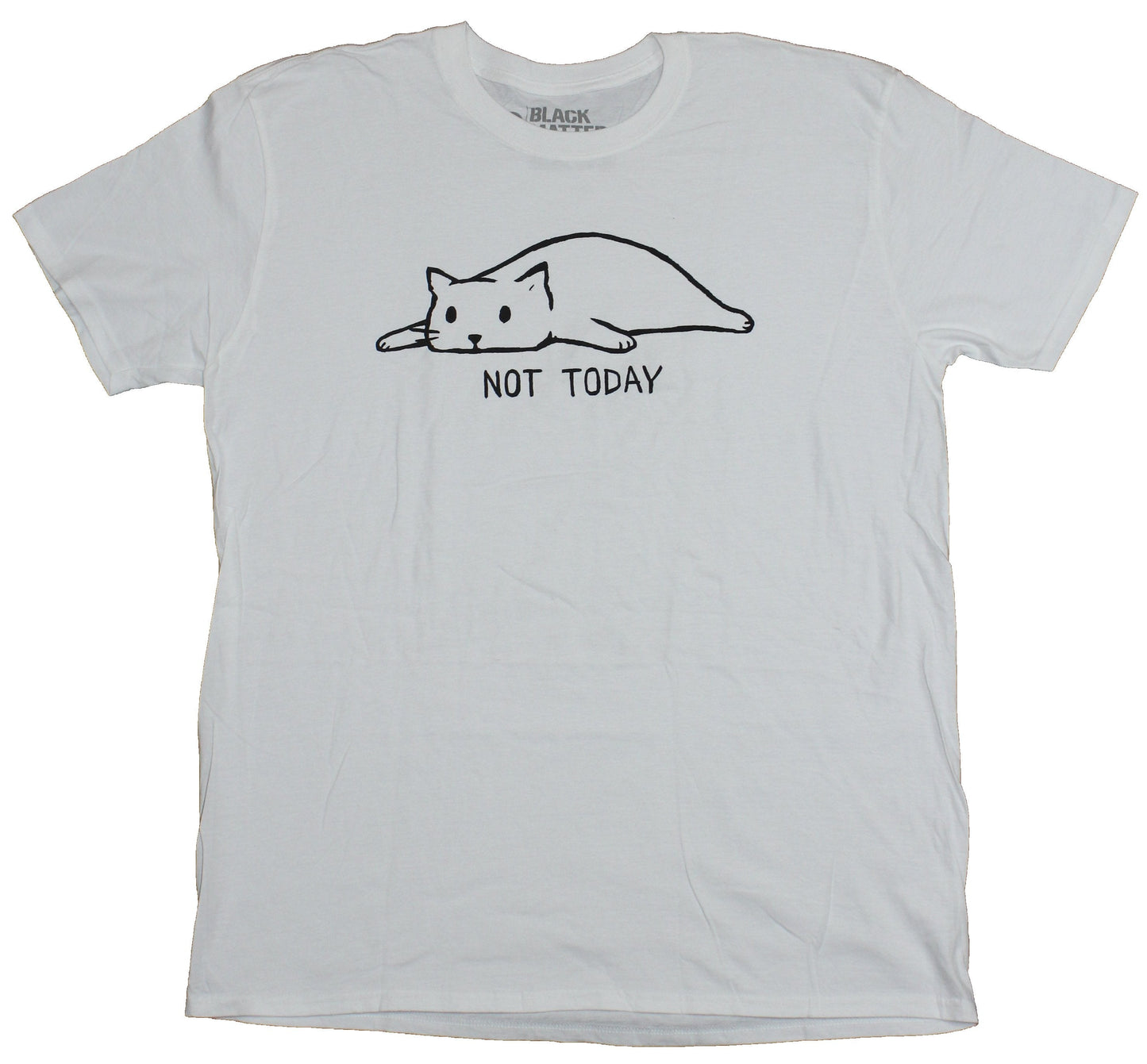 Black Matter Mens T-Shirt - Not Today Lazy Fox Image