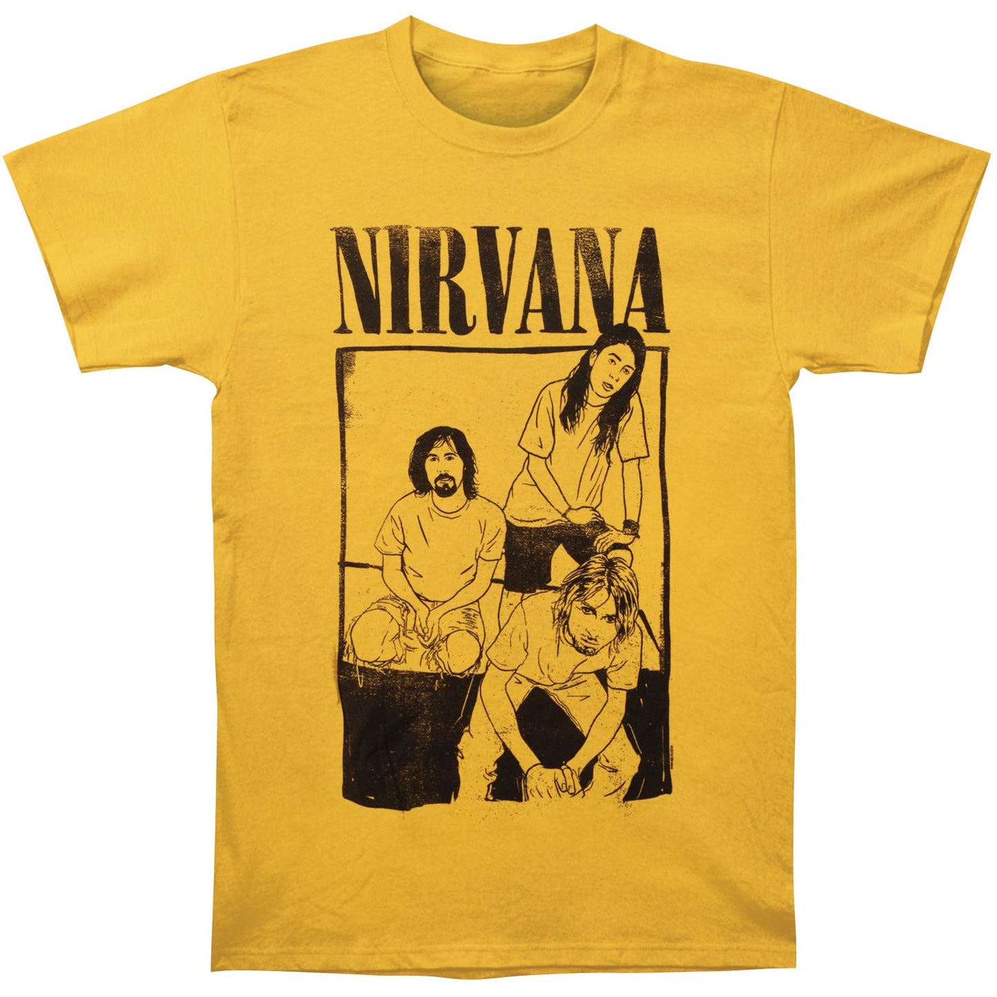 Cartoon Sitting Photo Mens Reg T T-shirt
