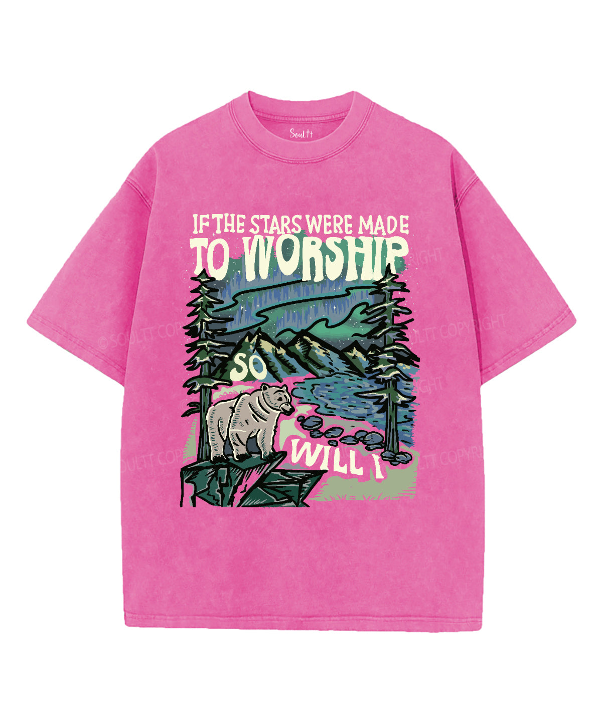 If The Star Were Made To Worship Washed Christian T-shirt