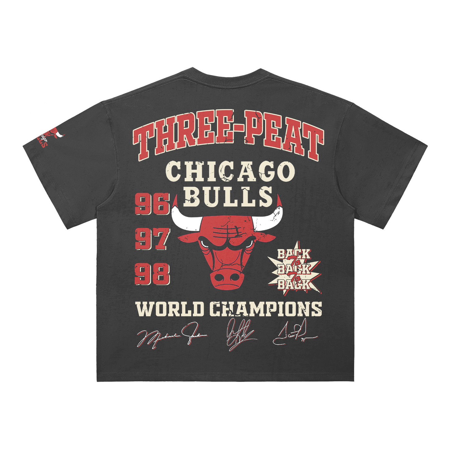 3 Peat Bulls Tee