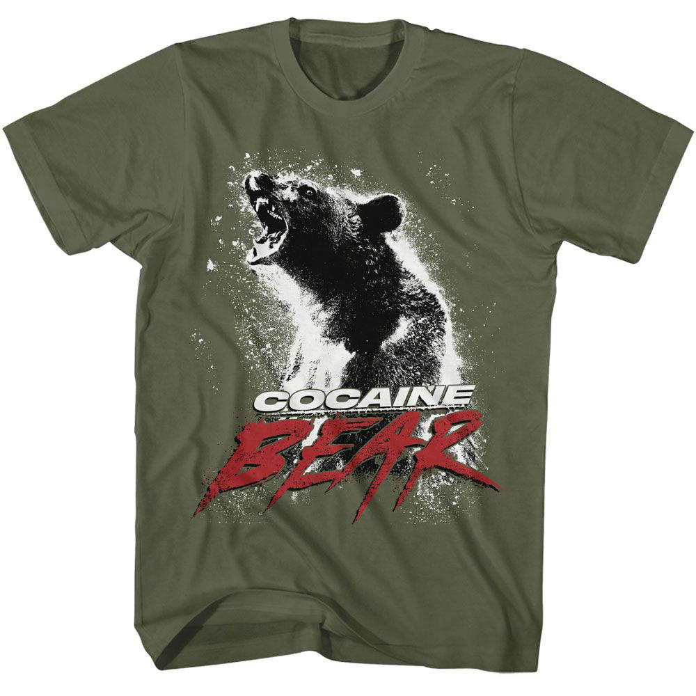 Cocaine Bear Movie Poster Light T-shirt Style001