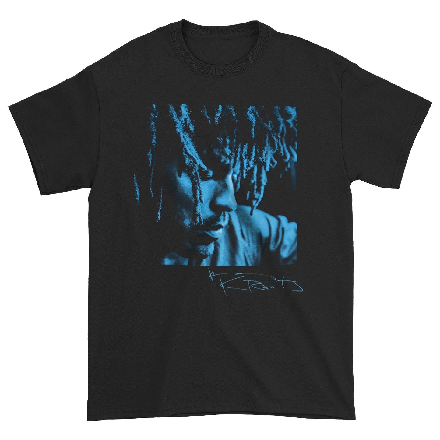 Blue Photo Slim Fit T-shirt Style001