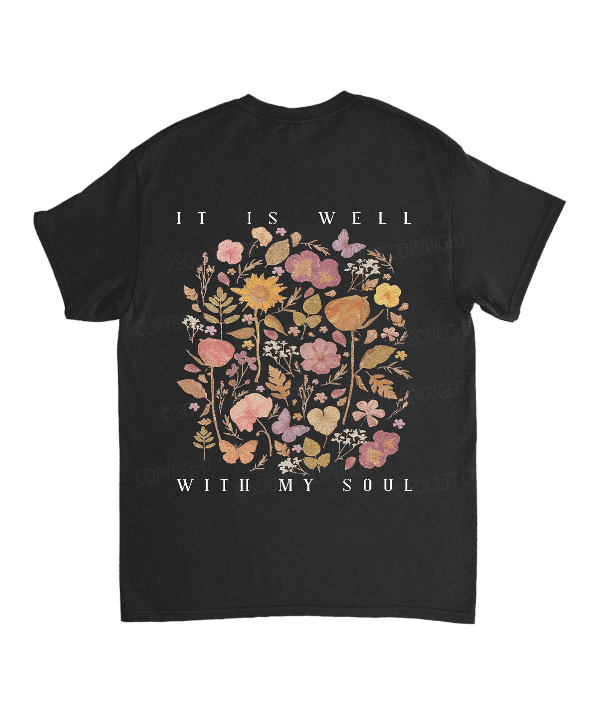 It Is Well With My Soul Double Sided Unisex Cotton Christian T-Shirt Style002