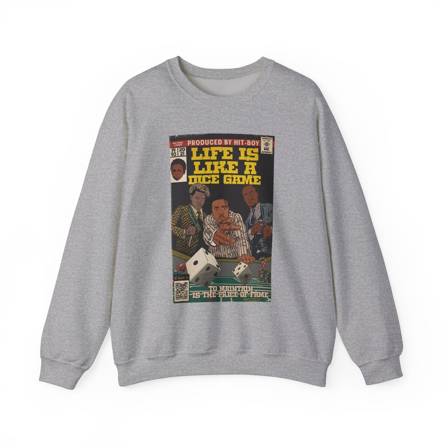 Life Is Like A Dice Game - Unisex Heavy Blendâ„¢ Crewneck Sweatshirt