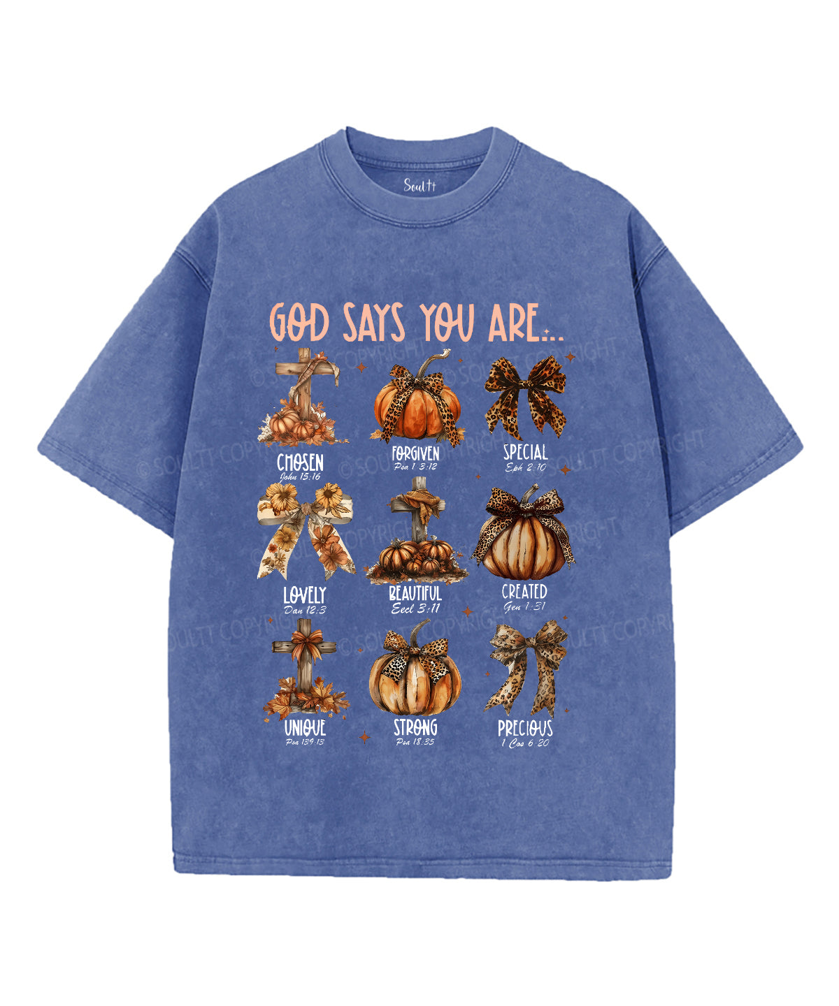 God Says You Are Unisex Washed Christian T-shirt Style002