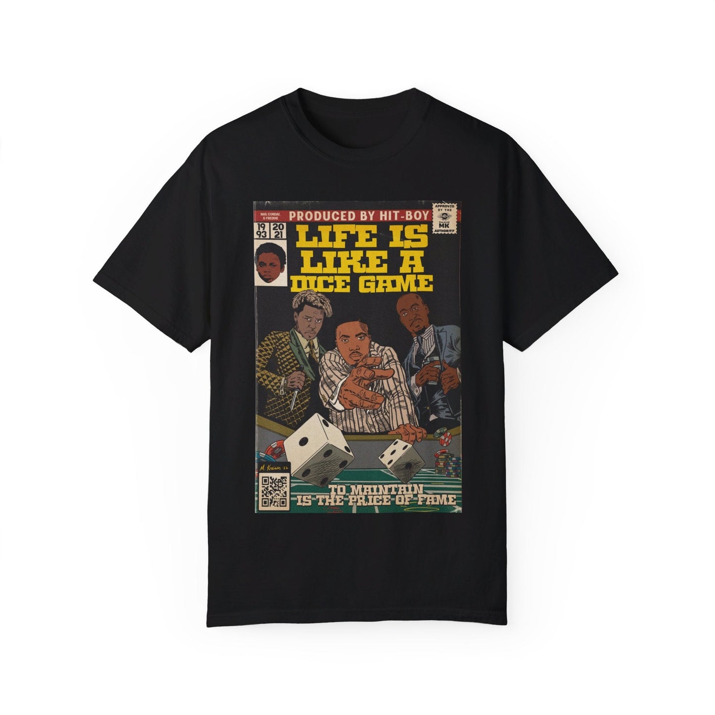 Life is Like a Dice Game - Unisex Comfort Colors T-shirt