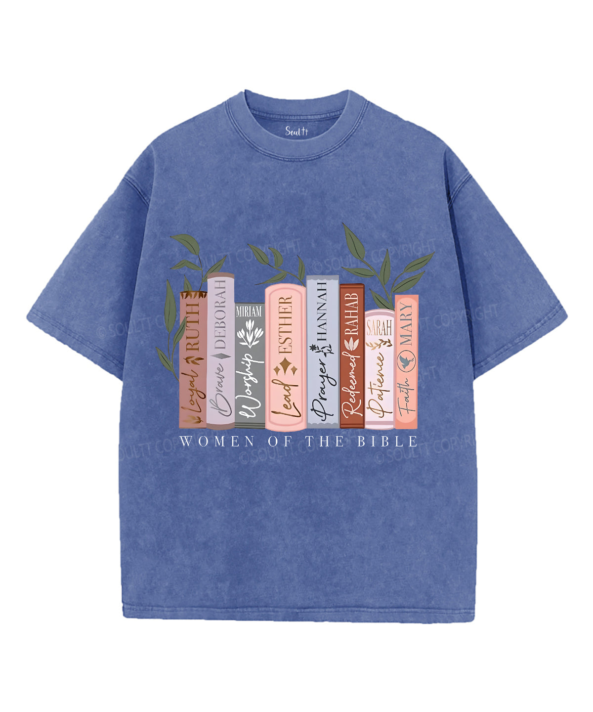 Women of the Bible Unisex Washed Christian T-shirt Style001