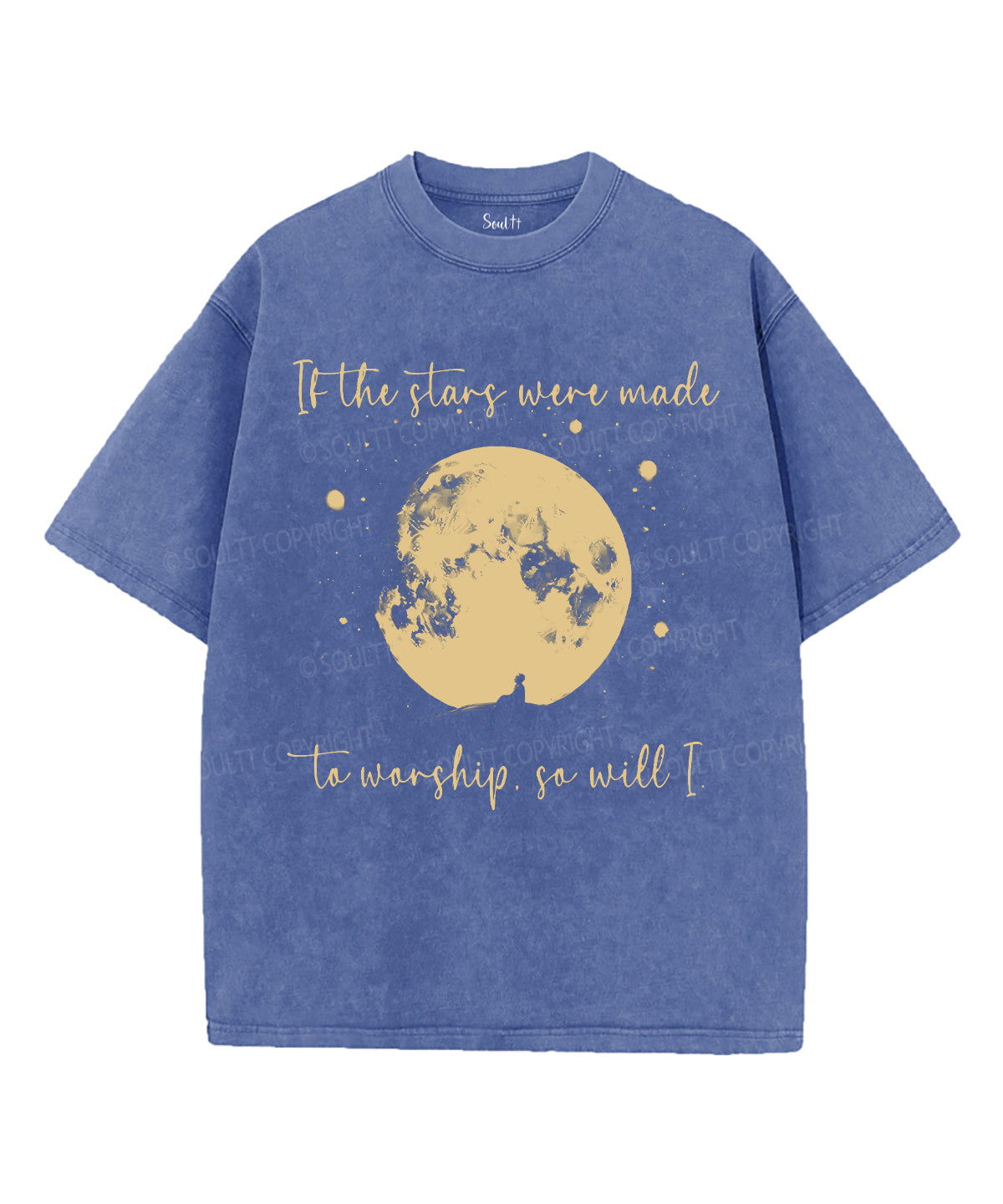 If The Stars Were Made To Worship Unisex Washed Christian T-shirt