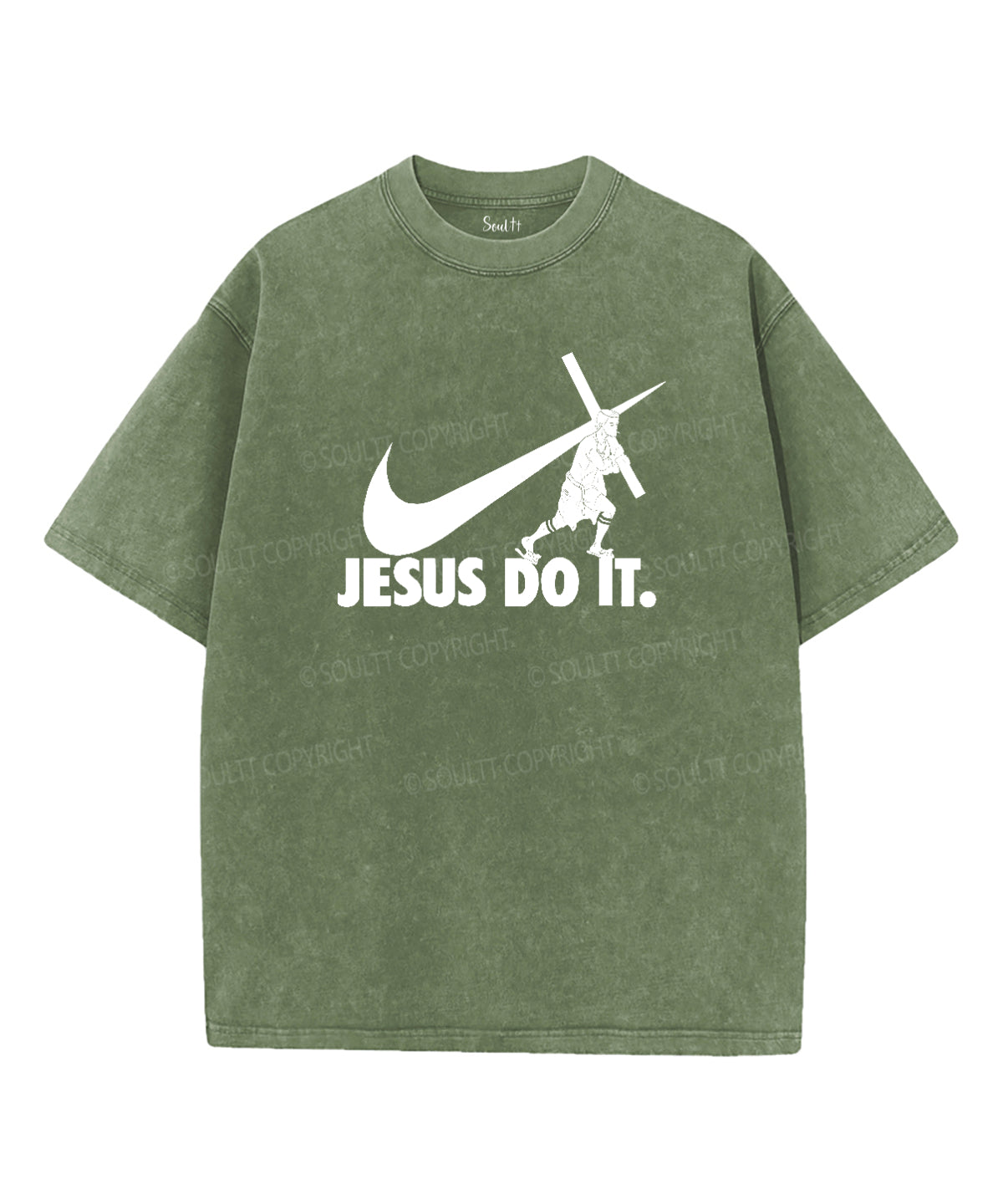Jusus Do It Unisex Washed Christian T-shirt
