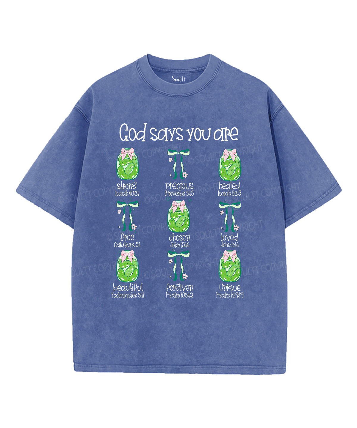 God Says You Are Unisex Washed Christian T-shirt Style001