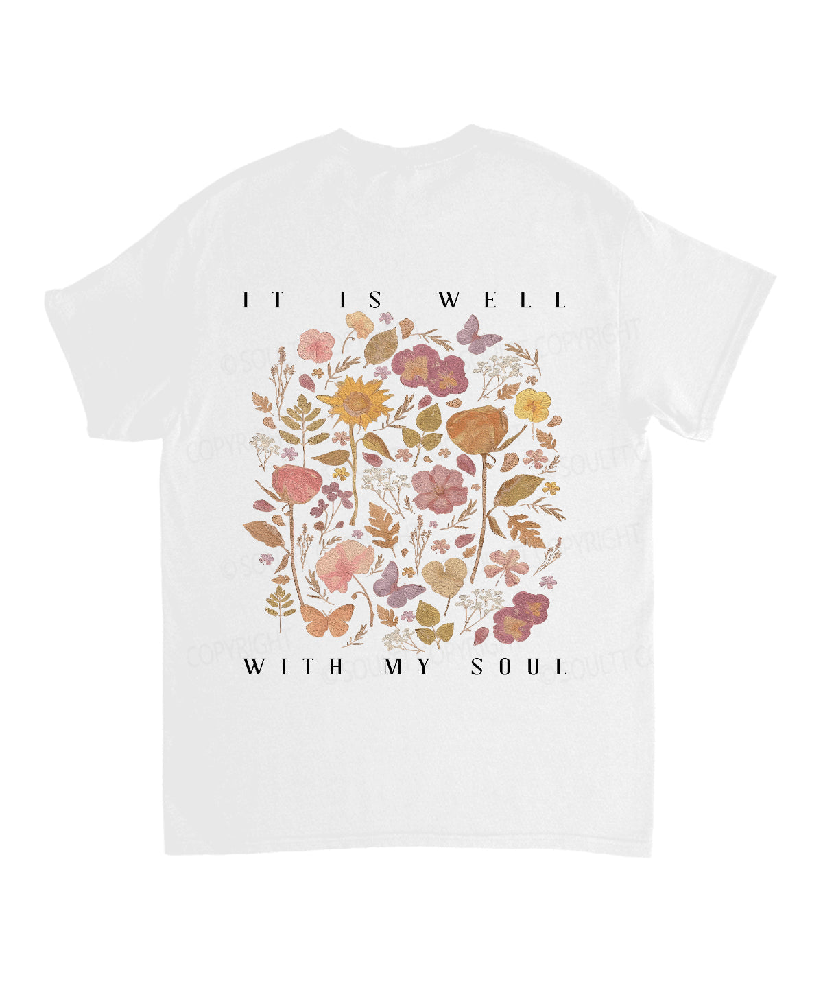 It Is Well With My Soul Double Sided Unisex Cotton Christian T-Shirt Style002