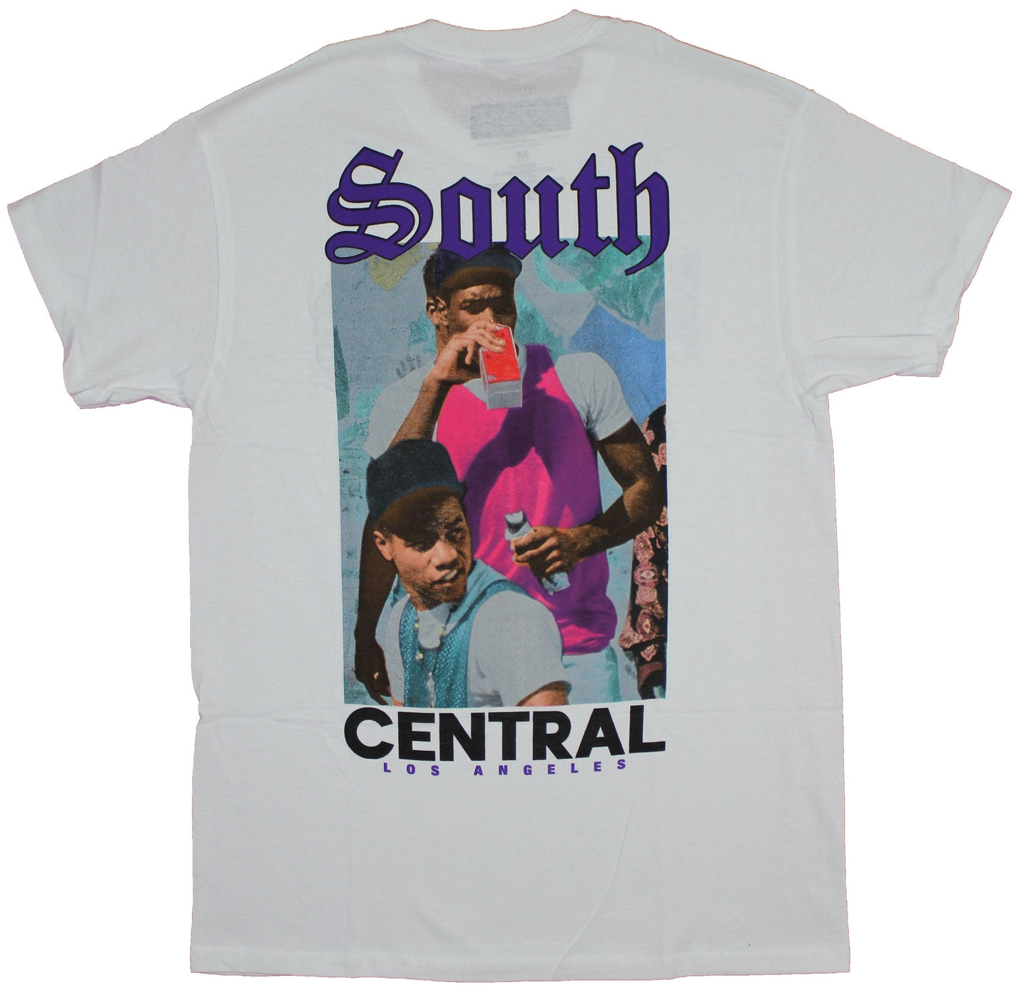 Boys in the Hood Mens T-Shirt - Classic Logo Front South Central Photo Back