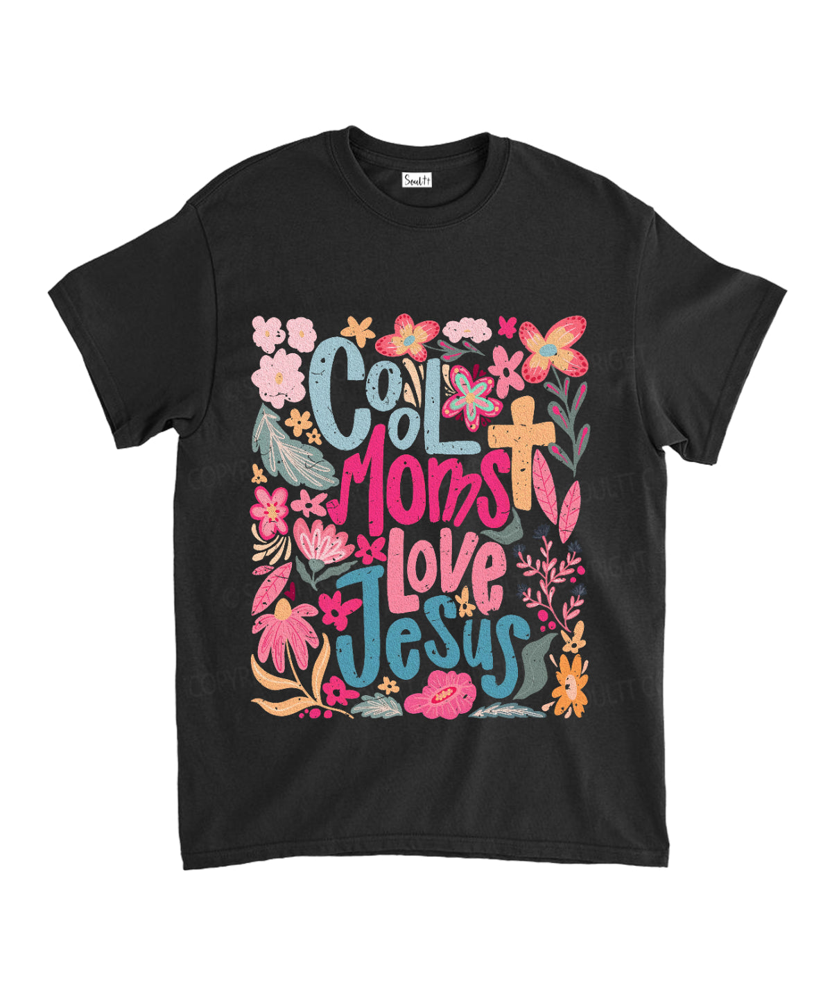 Cool Moms Love Jesus Unisex Cotton Christian T-Shirt