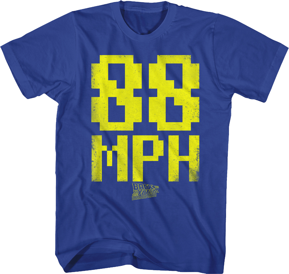 8-Bit 88 MPH Back To The Future T-Shirt