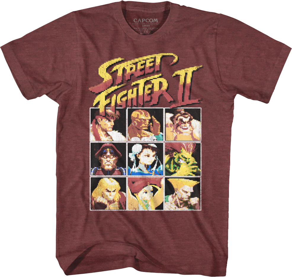 8-Bit Characters Street Fighter II T-Shirt
