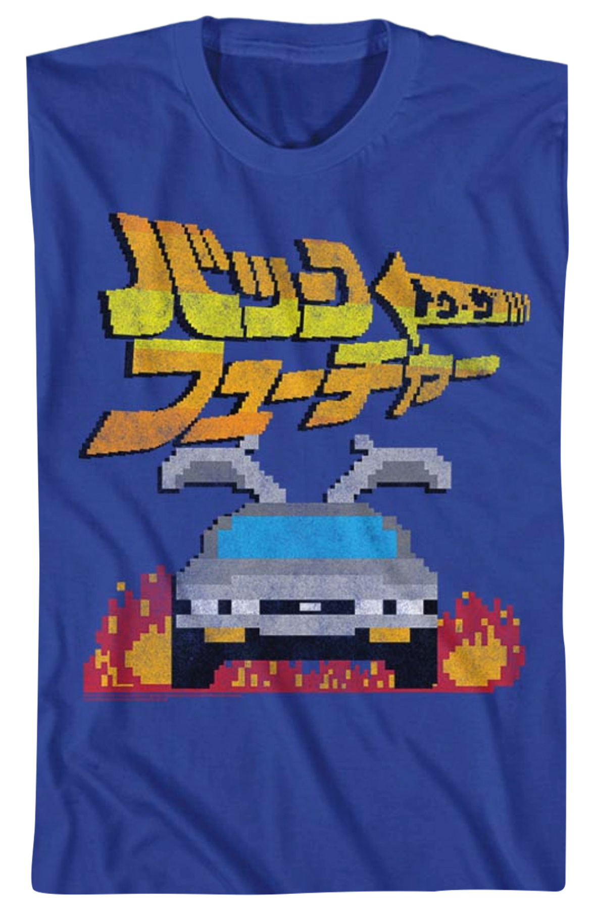 8-Bit Japanese Back To The Future T-Shirt