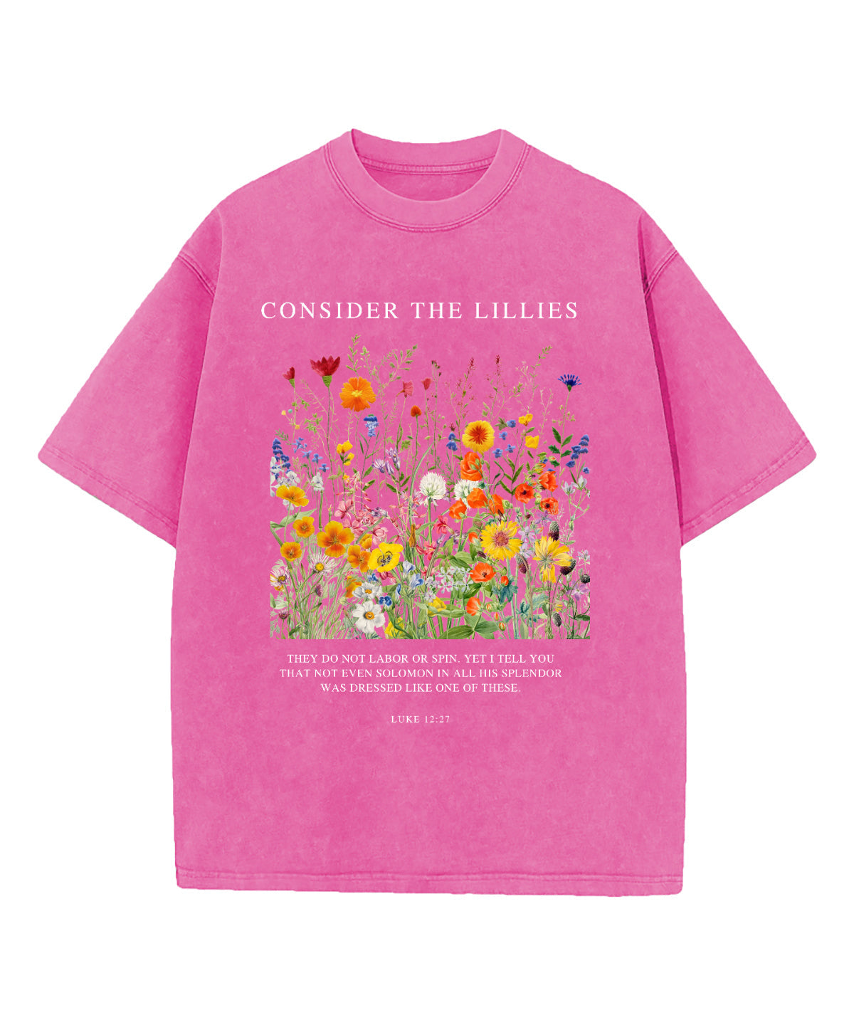 Consider The Lilies Washed Christian T-shirt