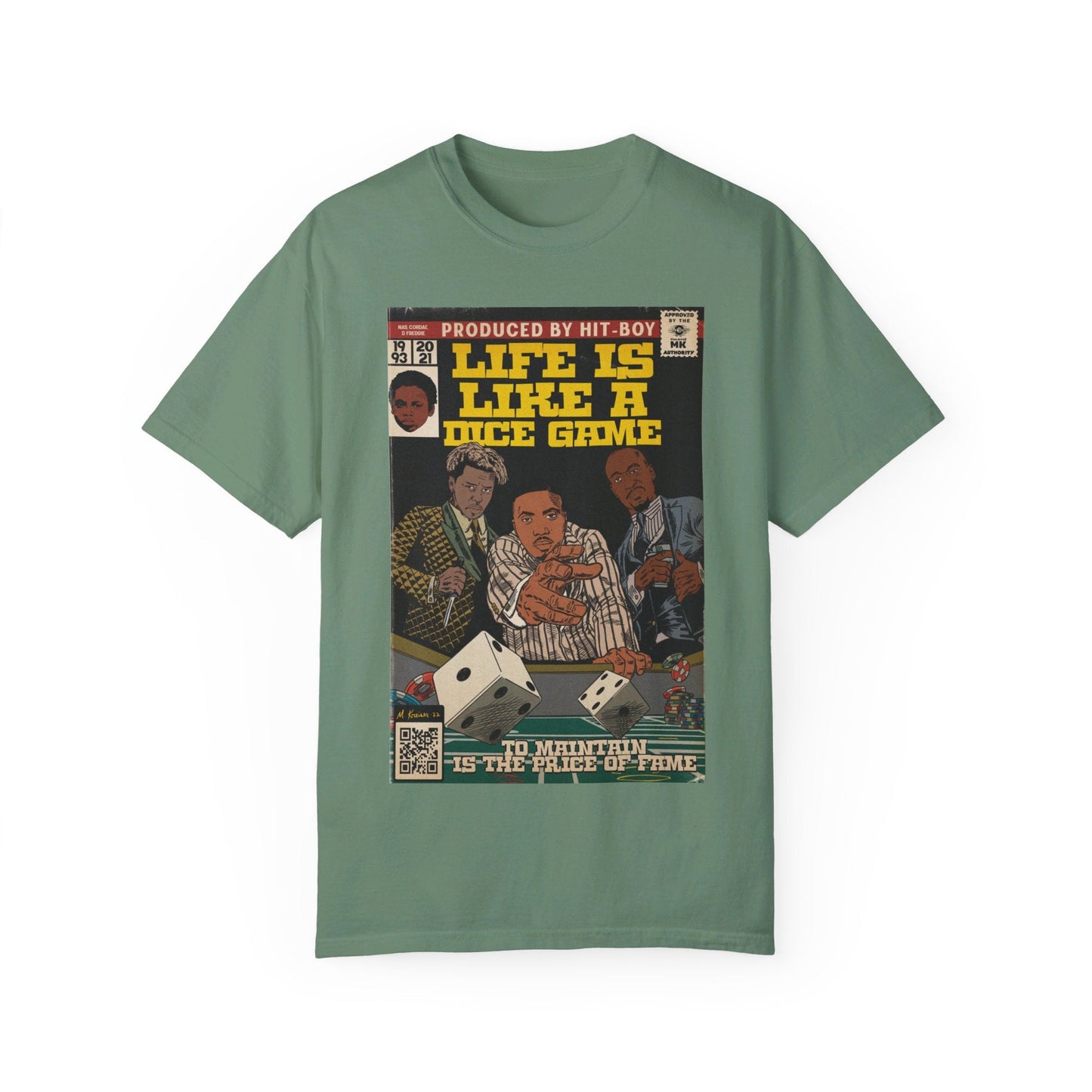 Life is Like a Dice Game - Unisex Comfort Colors T-shirt