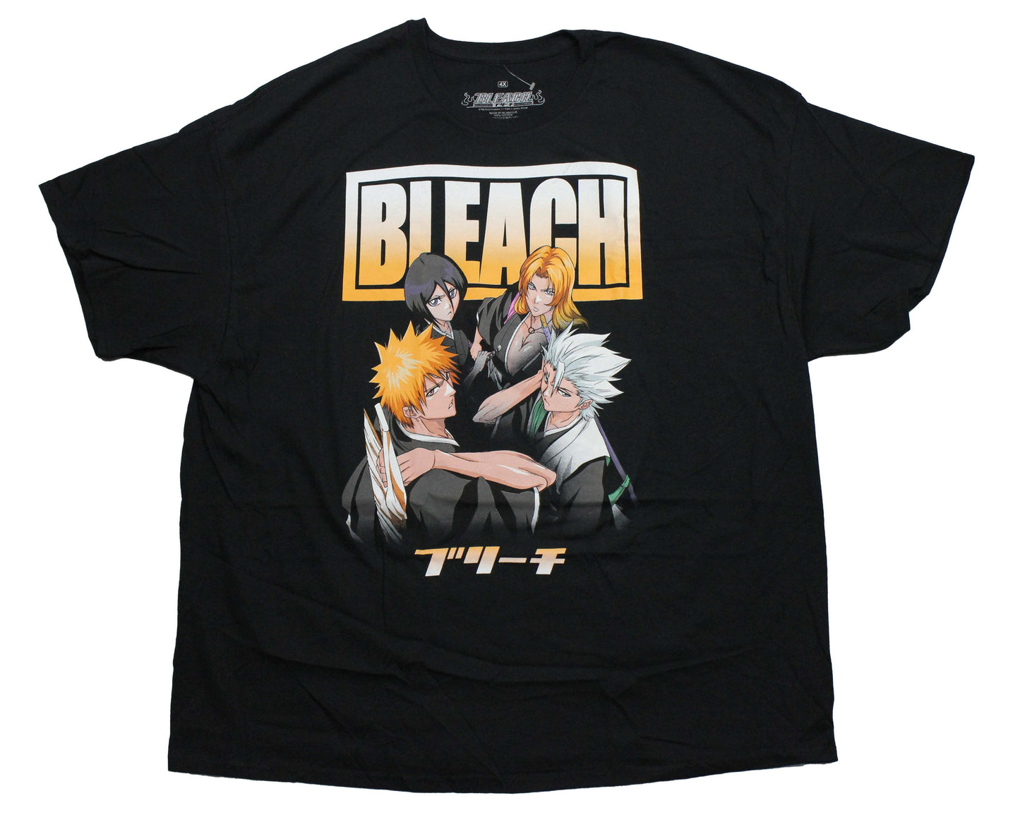 Bleach Mens T-Shirt - Characters Under Large Bleach Name