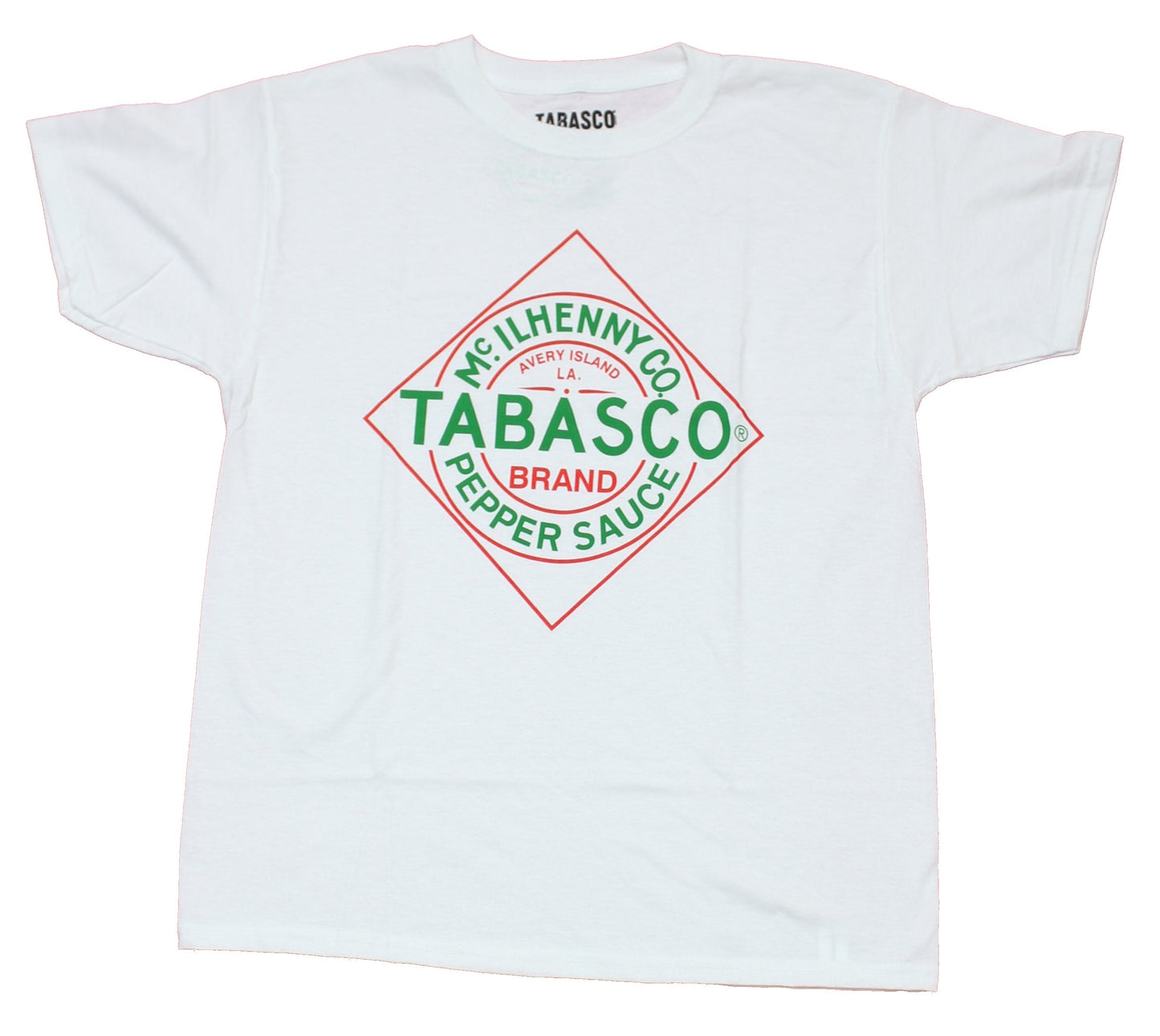 Tabasco Mens T-Shirt - Classic Label Pepper Sauce Image