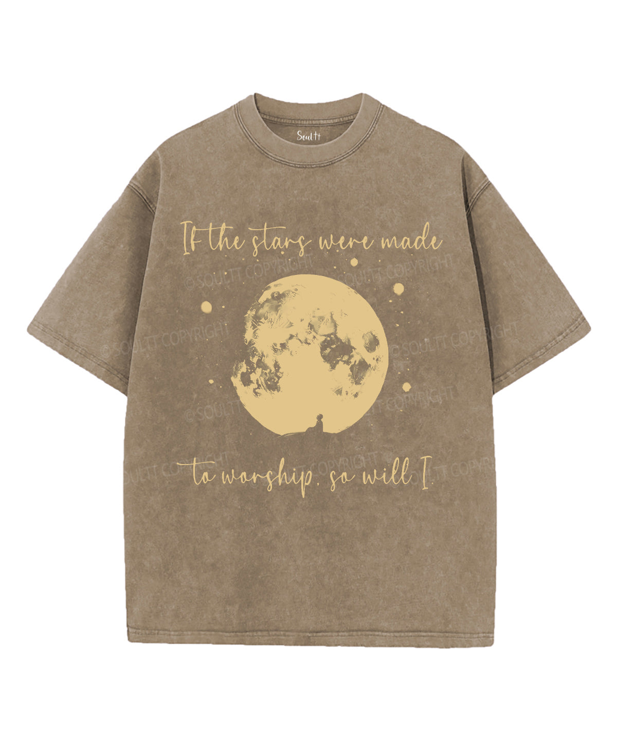 If The Stars Were Made To Worship Unisex Washed Christian T-shirt