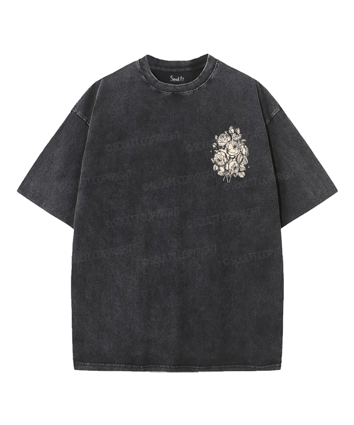 Abide Double Sided Unisex Washed Christian T-shirt