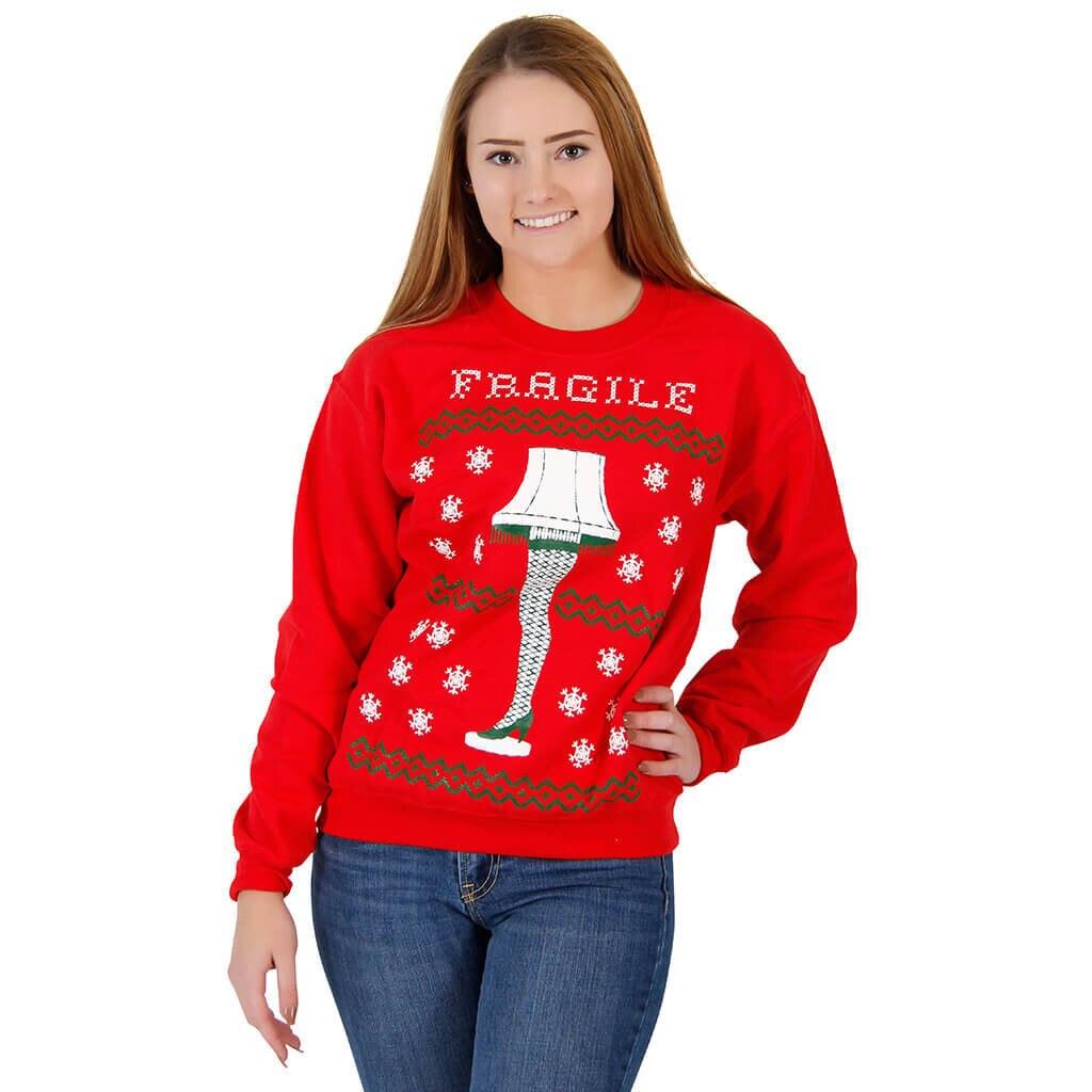 A Christmas Story Leg Lamp Fleece Sweatshirt