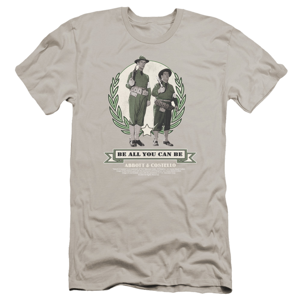 Abbott and Costello Be All You Can Be - Men's Premium Slim Fit T-Shirt