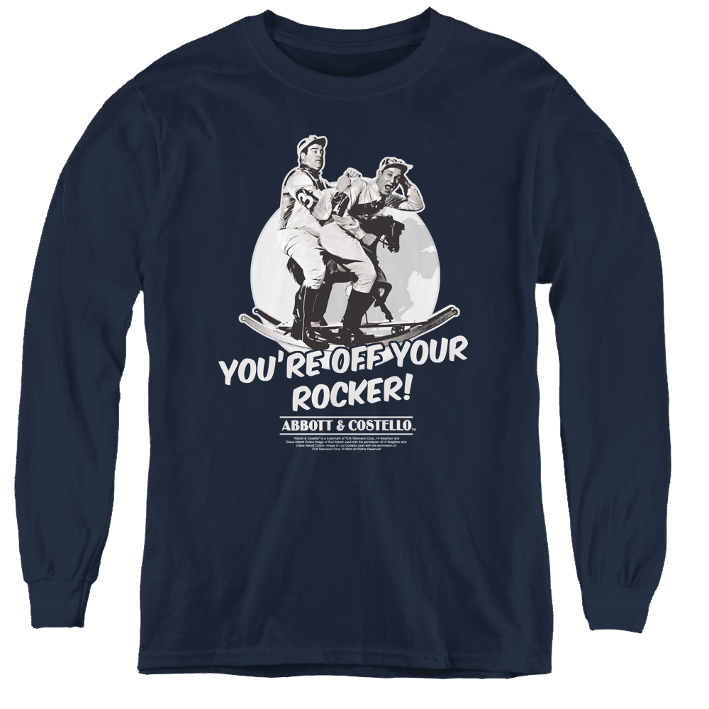 Abbott & Costello Off Your Rocker - Youth Long Sleeve T-Shirt