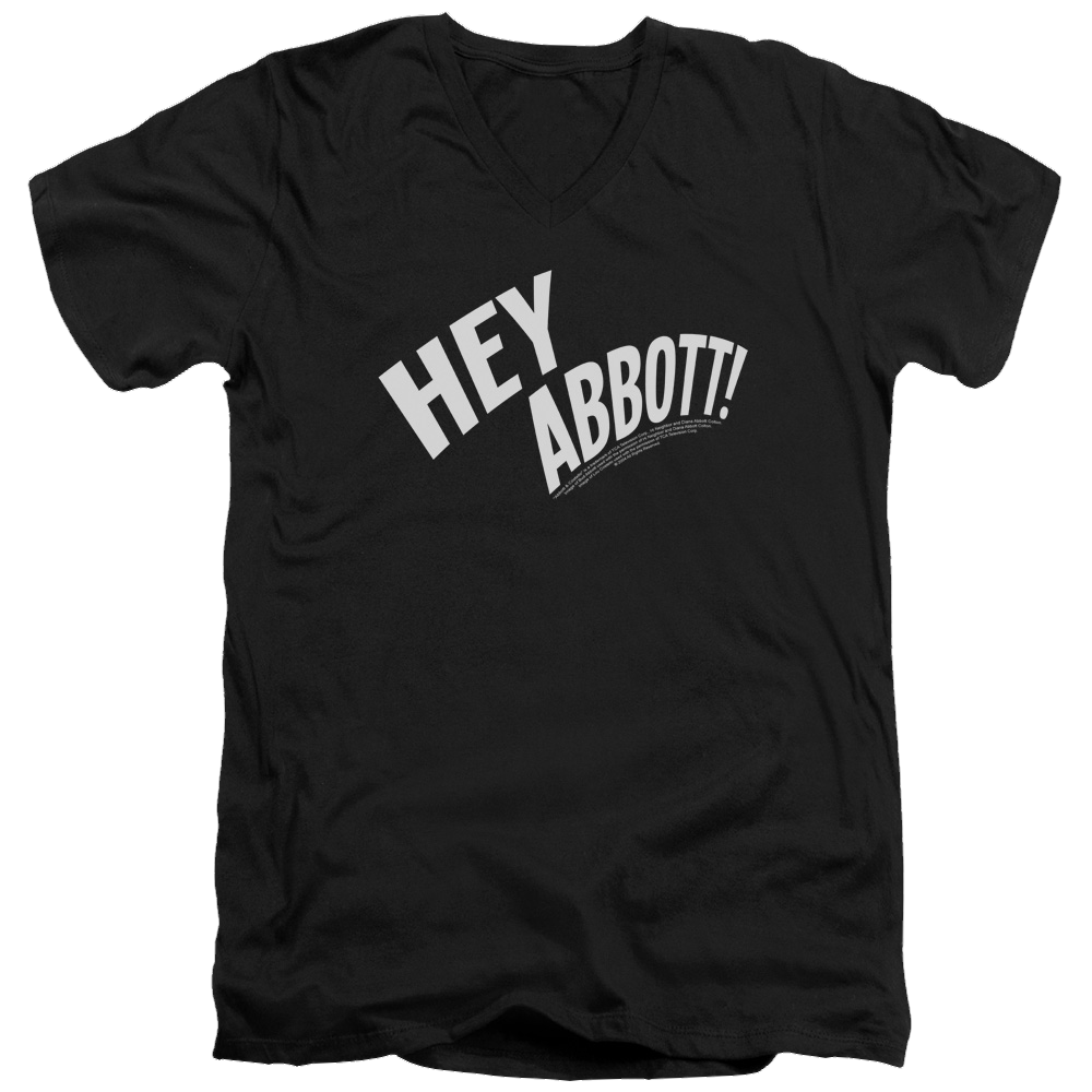 Abbott and Costello Hey Abbott - Men's V-Neck T-Shirt