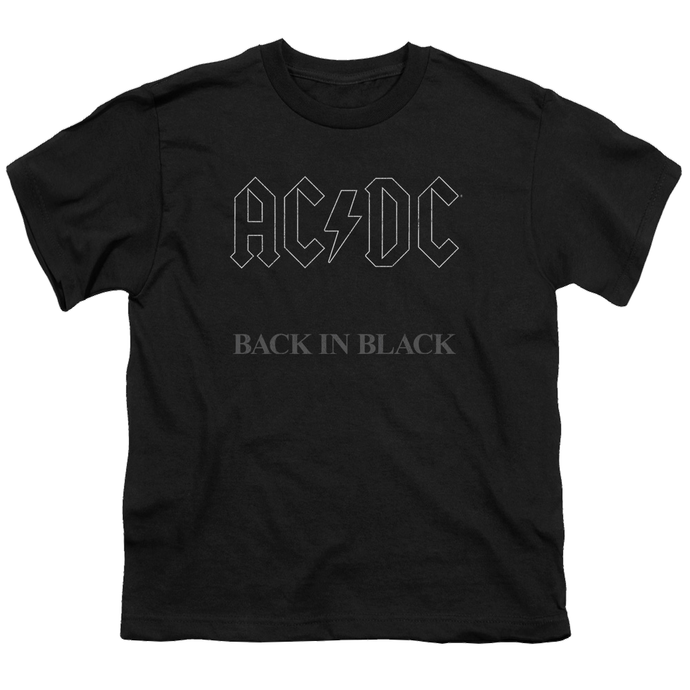 AC/DC Back In Black - Youth T-Shirt (Ages 8-12)